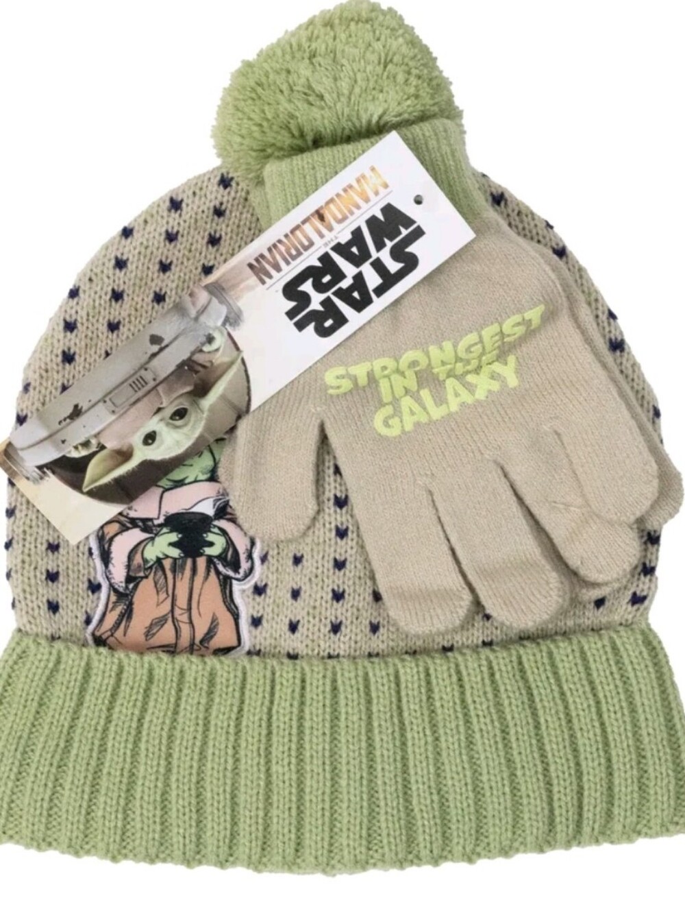 Mandalorian Boys Beanie Hat and Glove Set